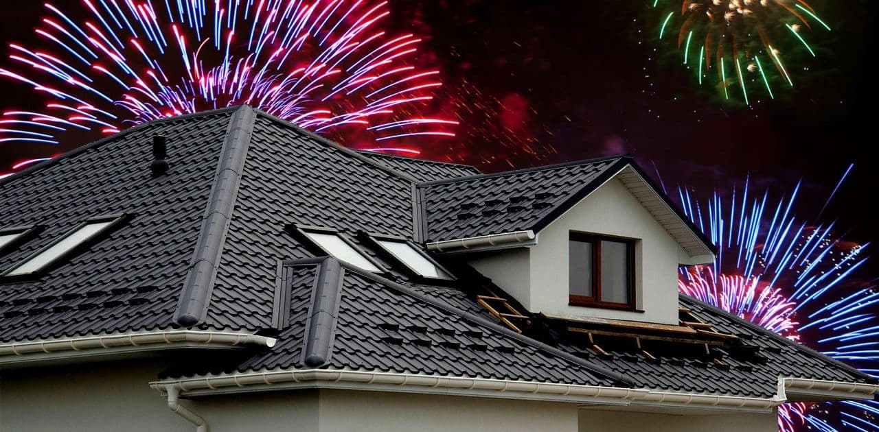 firework roof