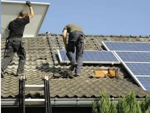 solar panel installation